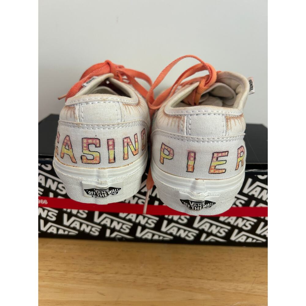 VANS Custom Painted Sneakers Clowns Casino Pier Seaside Heights NJ Men's 9 - Picture 3 of 11
